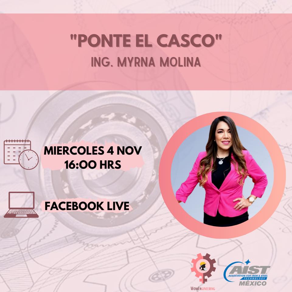 Outletminero's tweet image. #WomEngineering te invita el día de hoy a sus webinars &quot;Ponte el Casco&quot; y &quot;Liderazgo de una Joven Profesional  en la industria petrolera, retos y logros&quot;

La cita 
🗓 Miércoles 4 de noviembre 2020
⏰ A partir de las 16:00 hrs.
📽️ bit.ly/2TTjxo7

#MujeresIngenieras