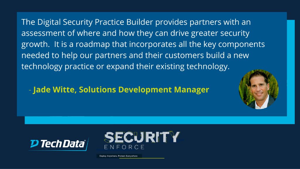 TechDataSecInf's tweet image. Have you had a chance to experience our Digital Security Practice Builder yet? Jade Witte is sharing how this valuable resource can help you build or expand your #cybersecurity practice. #TechDataEnforce  ms.spr.ly/6018T4IOp