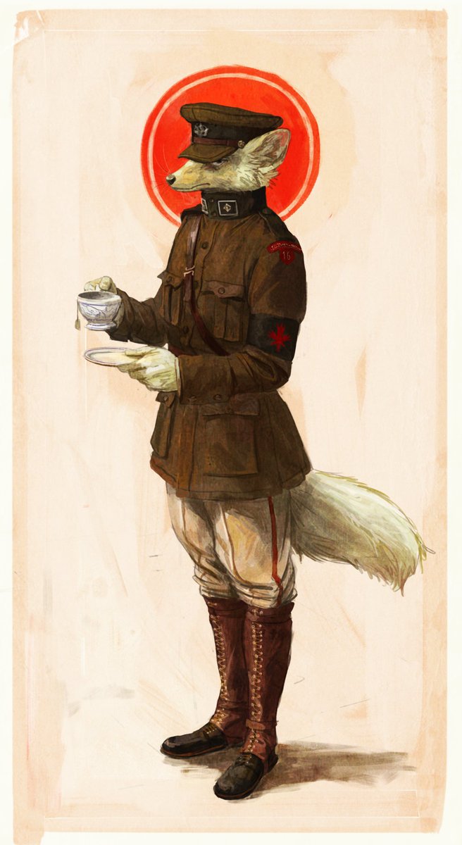 WhaleOil2's tweet photo. Just a random uniform, mix of Kalmykoran and post-war Lysgopian. Brassard is reminiscent of Democratic Lysgopian (post 1959). Tea is likely orange pekoe. https://t.co/M6RtU5vZ6C