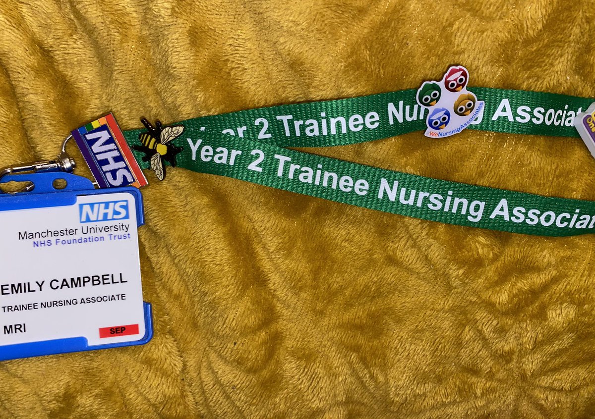 EmilySarahNAR's tweet photo. Received my green Year 2 Trainee Nursing Associate lanyard. First year TNAs will receive red lanyards. This helps us to be identified as learners in practice to other members of staff to help us work within our scope of practice with support. @MFTnhs @TnMft @WeNursingAssocs https://t.co/NVnj56E84V
