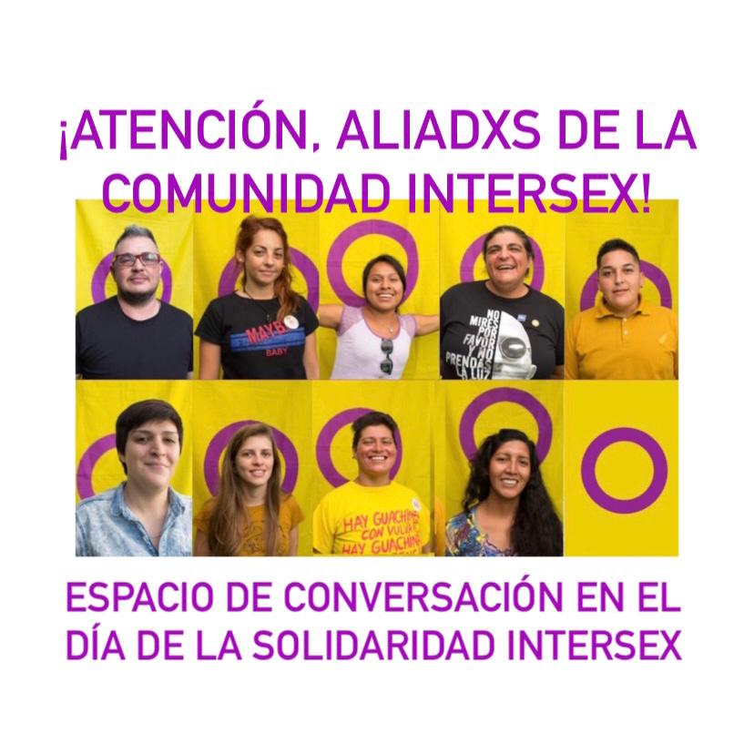 PotenciaInters1's tweet photo. Este sábado 7 de noviembre de 15 a 17 hs (Argentina) sumate a charlar con nosotrxs para conocer más acerca de las demandas de la Red Plurinacional Intersex. El espacio es abierto con inscripción previa acá: https://t.co/QziF5eAjLw https://t.co/8WLh9Njf6t