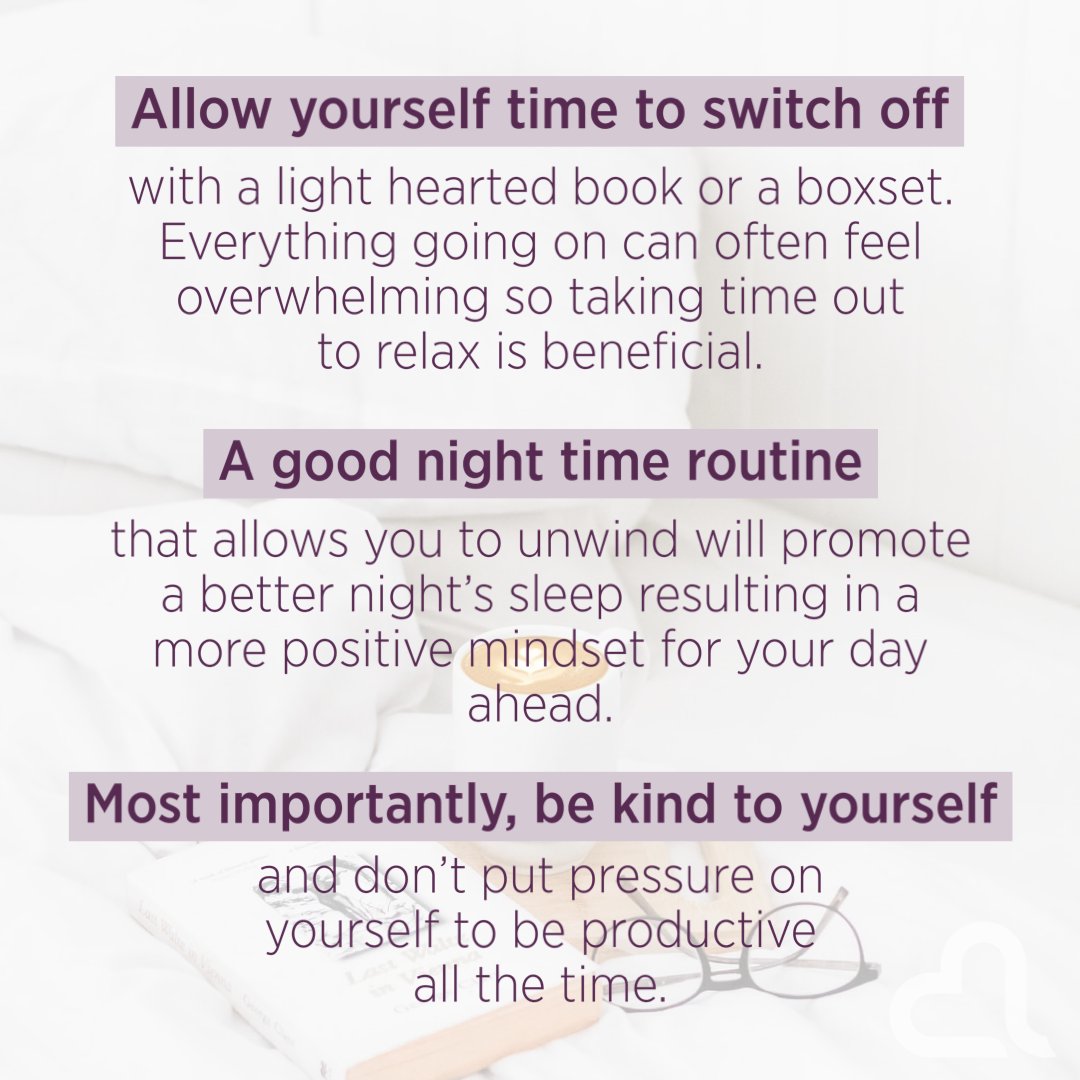 With another lock down approaching it’s more important than ever to take care of ourselves.🤍

Here are some of our self care tips➡️