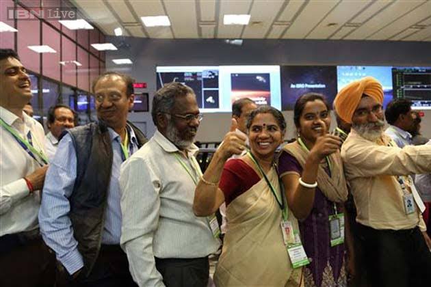 Celebrations at ISRO after successfull Mars Orbit Insertion. (3/4)
