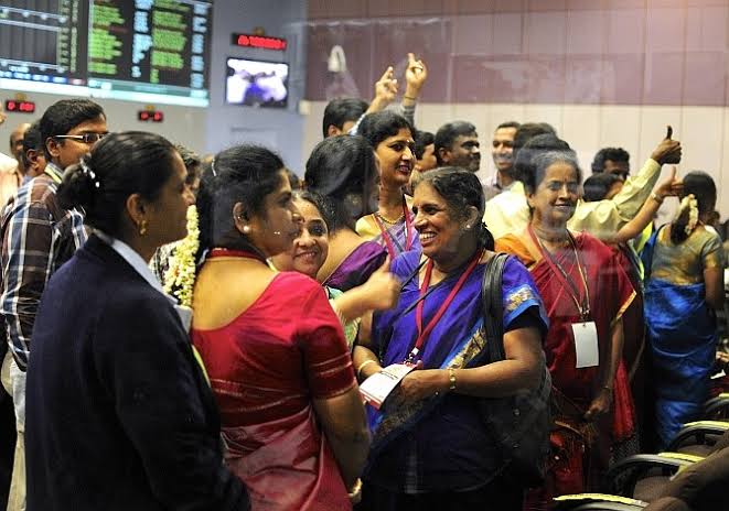 Celebrations at ISRO after successfull Mars Orbit Insertion. (3/4)