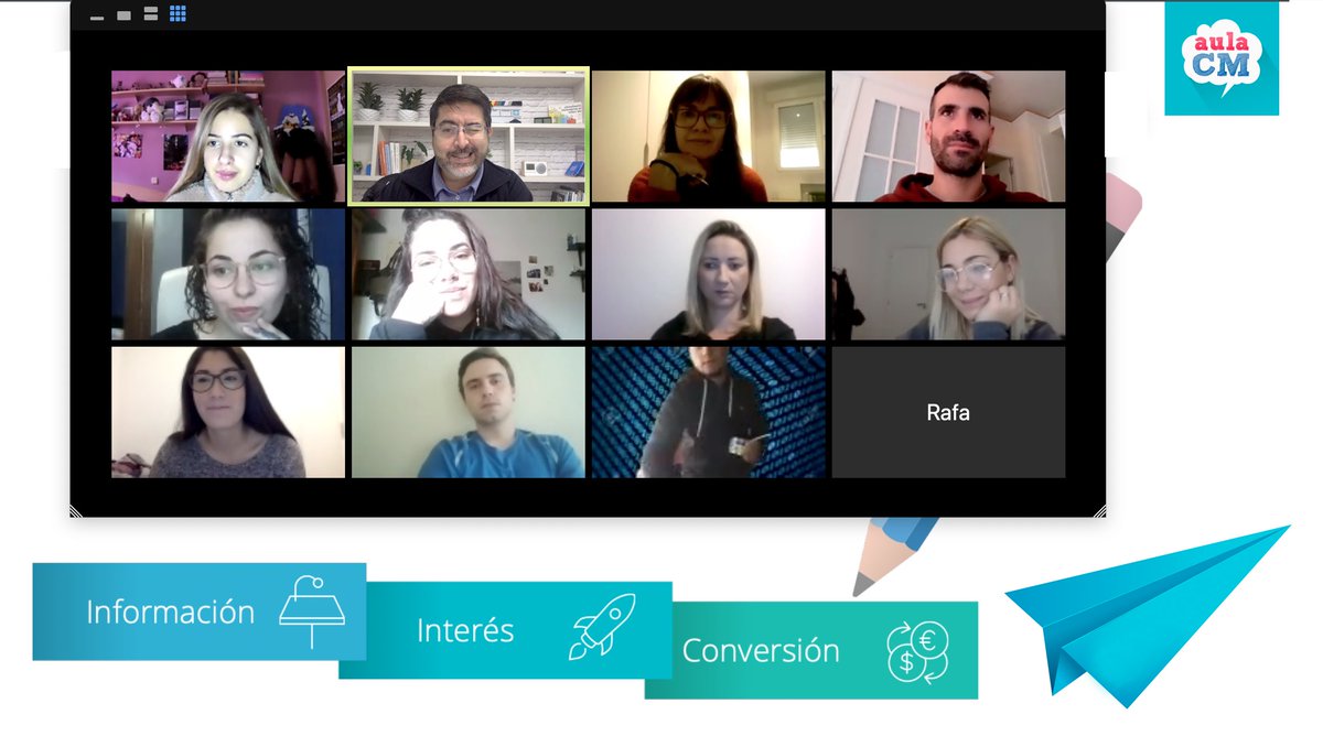 FerRubioA's tweet photo. En la clase final del #Equipo175 @fika_digital  del curso de #communitymanager de @aulaCM, vimos:

🔹Guía de estilo para blogs
🔹SEO para Marketing de Contenidos
🔹Estrategias Cross Channel y con referentes
🔹Herramientas para crear títulos creativos
🔹Tips Plan de Marketing https://t.co/V8YaRxjso7