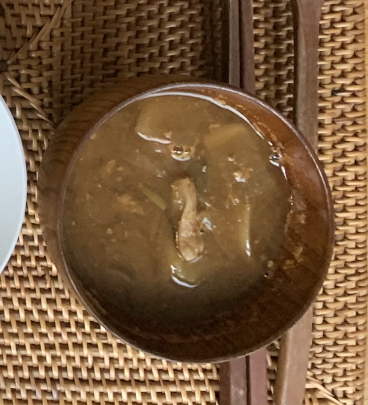 This is called Doenjang Jjigae.Jjigae means "stew".Doenjang is fermented soybean paste.Even though you don't know what it means, you might be familiar with Japanese miso.It's similar but very different. Blue cheese and mozzarella cheese. They're both cheese, but different.