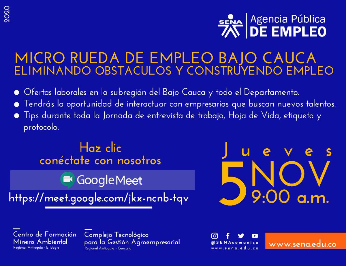 RuthRamrezOspi1's tweet image. Te esperamos mañana convoca APE Sena CTPGA @SENA_Antioquia @SENAComunica @CarlosM_Arevalo @BRAULIOSUAREZ76