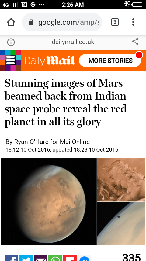 Response of international media on success of Mars Orbiter Mission..newspaper headlines from Pakistan,Britain and Saudi Arabia. (5/6)