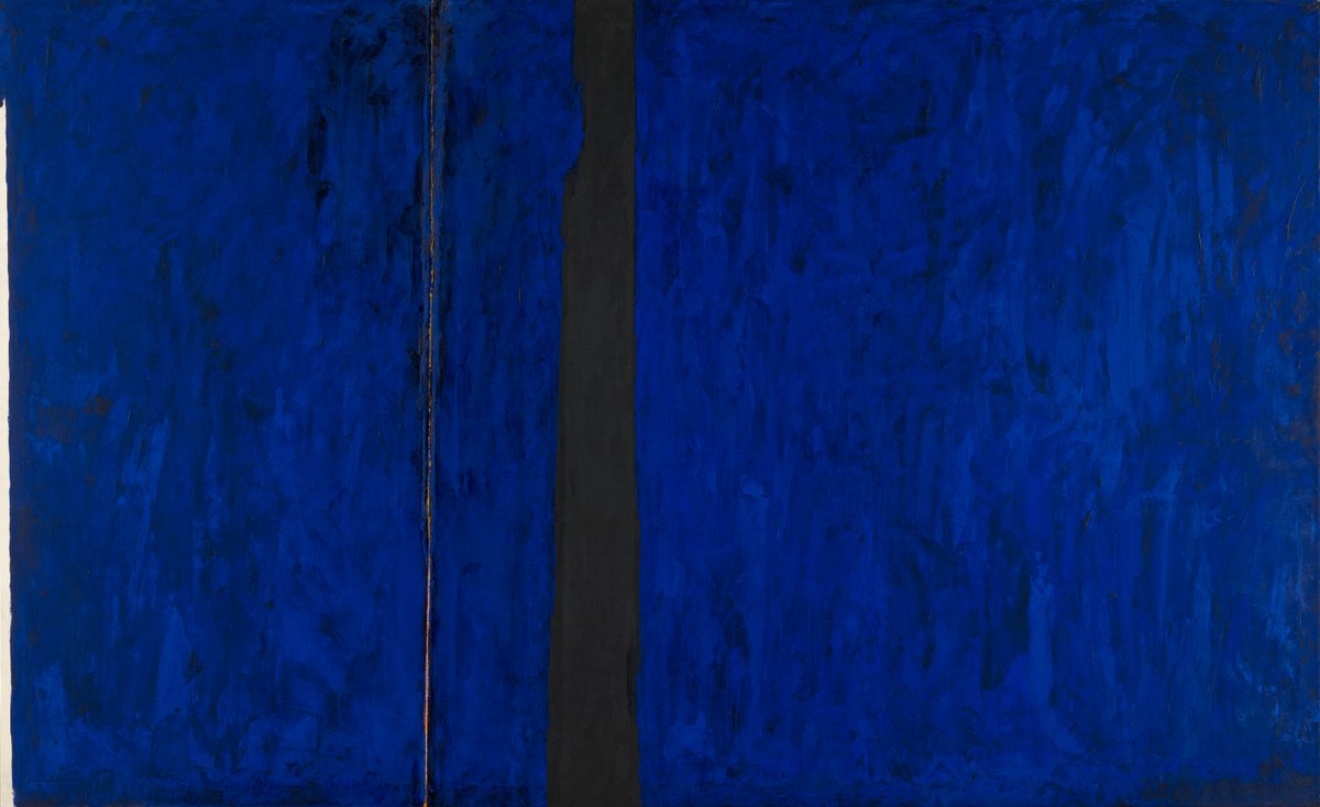 Sharing a moment of midafternoon calm with Clyfford Still's PH-247, affectionately dubbed Big Blue. #MuseumMomentofZen

#ClyffordStill, PH-247, 1951. Oil on canvas, 117 x 92 inches (297.2 x 487.7 cm). #ClyffordStillMuseum, #Denver, CO. © City and County of Denver / ARS, NY.