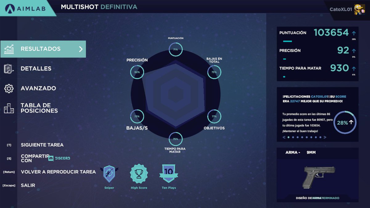Cato0018's tweet image. #Aimlab #Multishot #Practice New record.❤️
