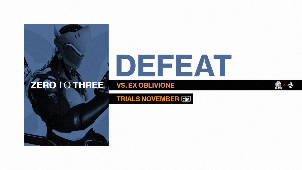 Their sword was sharper this time.🗡️

We suffer a 0-3 loss to @ExOblivioneOW in our first match of Contenders Trials November.
Time to regroup and come back stronger tomorrow.

#StayAngry😡