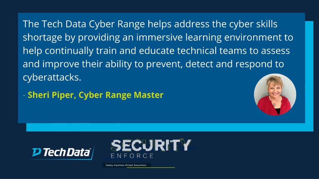 TechDataSecInf's tweet image. Last year, we launched the #TDCyberRange during our #TechDataEnforce event. This year, Sheri's providing an update on how our partners can now leverage the range from any location. ms.spr.ly/6011T4IOD