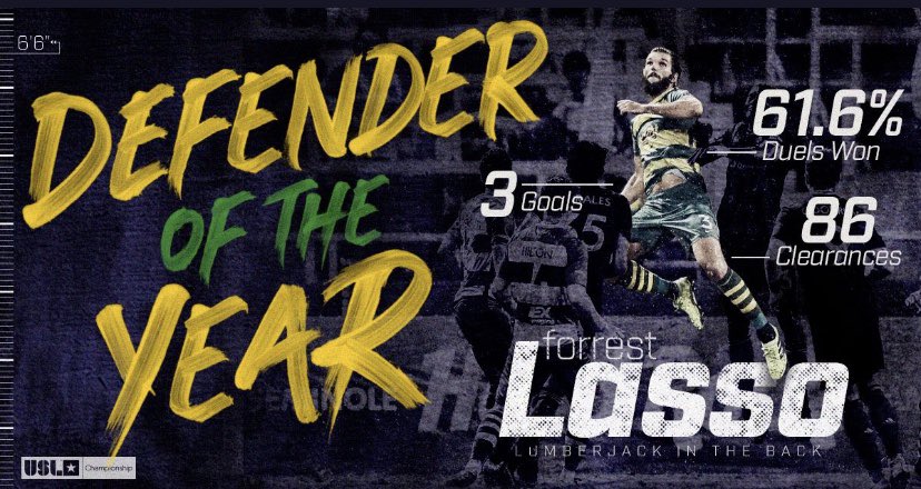 RMG_Soccer's tweet image. This giant of a human &amp;amp; personality continues to break records year after year. @USLChampionship Defender of the Year for the second time in 3 years is some feat and so deserved. Keep dominating @folasso, we’re so proud of all you have achieved.. more to come 👀👀 #TeamRMG #1CB