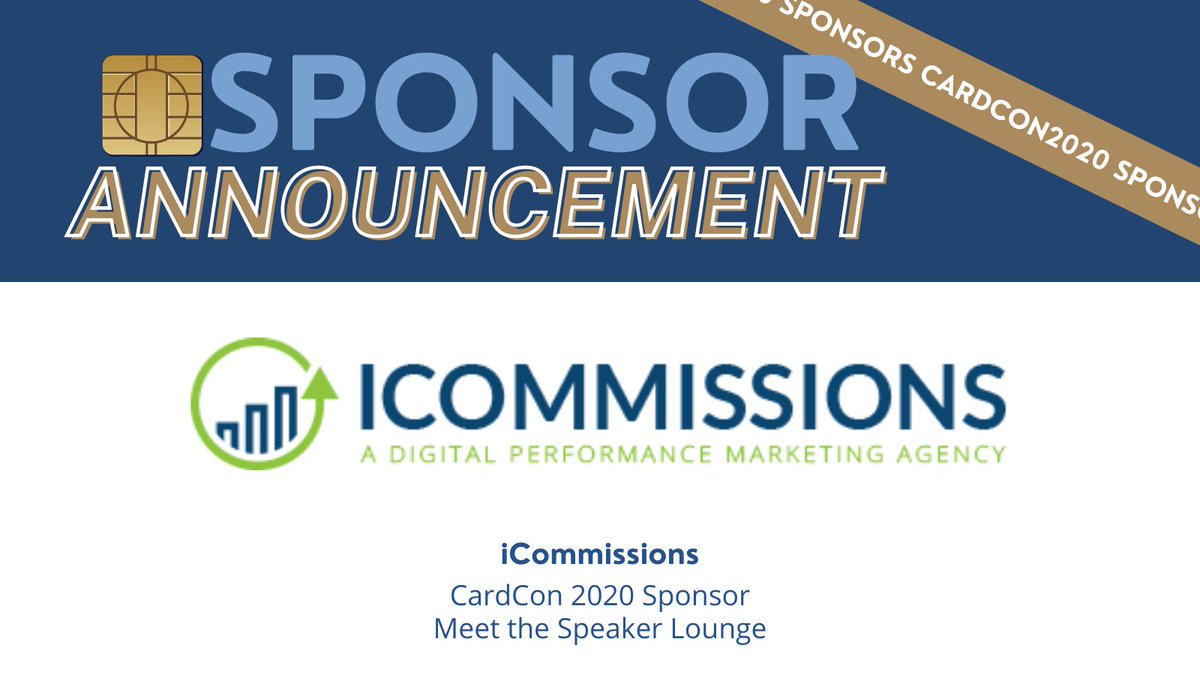 CardConExpo's tweet photo. We are excited to announce that @iCommissions will be returning as the sponsor of the Meet the Speaker Lounge for CardCon 2020! After each presentation, speakers will be available in separate online meeting rooms so attendees can directly interact with them. #cardcon #cardcon2020 https://t.co/RORjk6Pk2Z