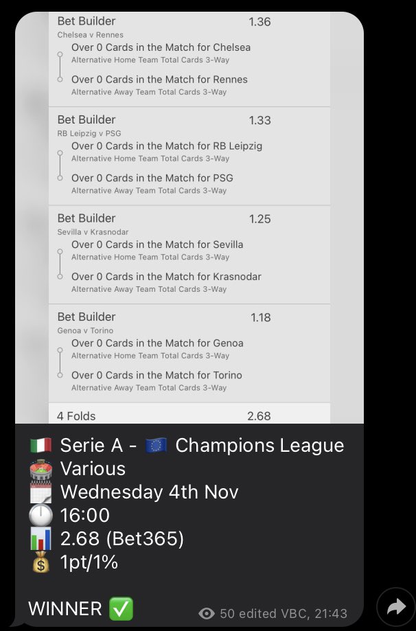 ValueBetClub's tweet image. 6 winners in a row and 5/5 for the month ✅💰

@PlaythePercent