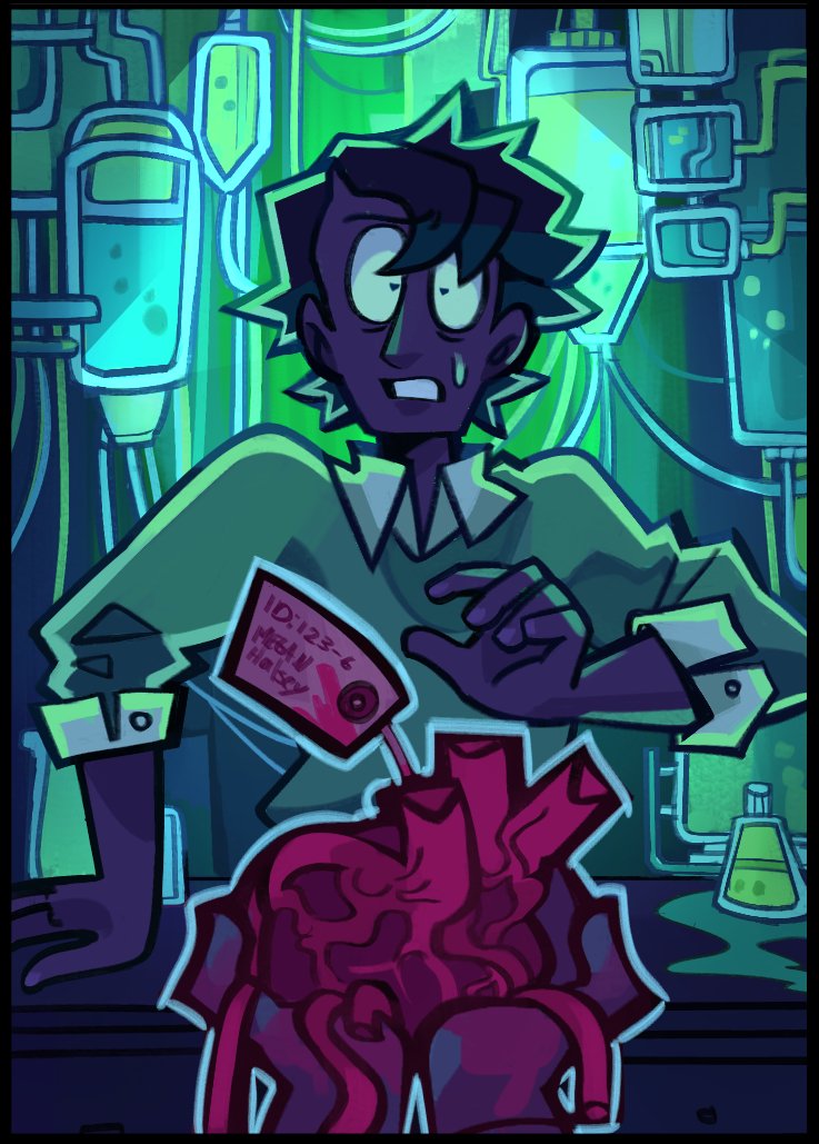 Toiame's tweet photo. Wanted to draw my fave scene from the Reanimator movies, its like a morbid bloody valentine https://t.co/mrAnXHqJYV