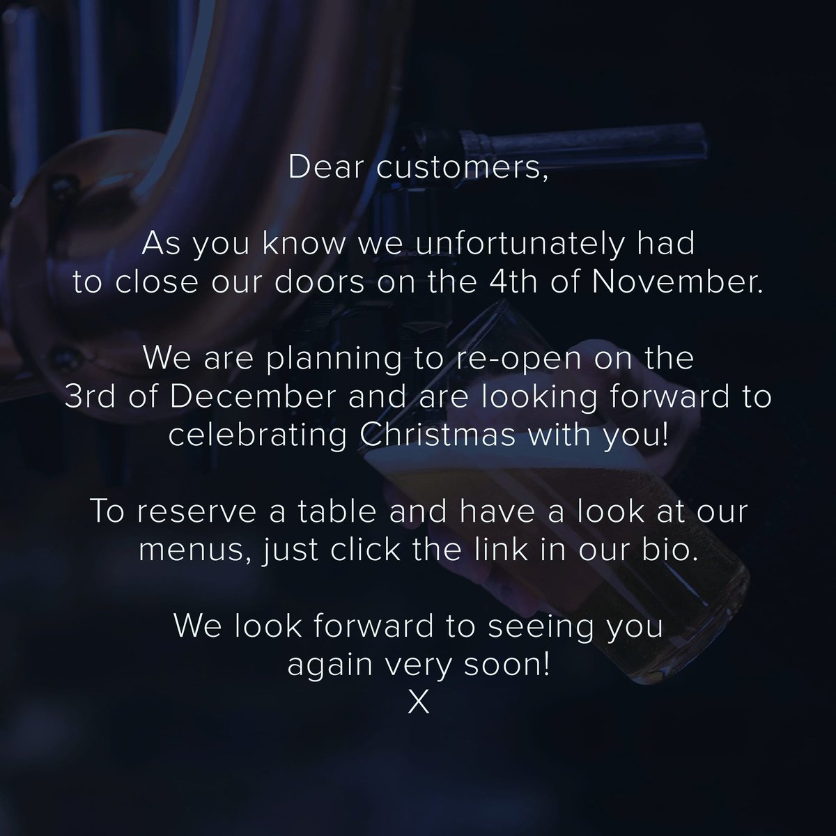 We will be waiting for you all at Walkers in four weeks!❤️🎉