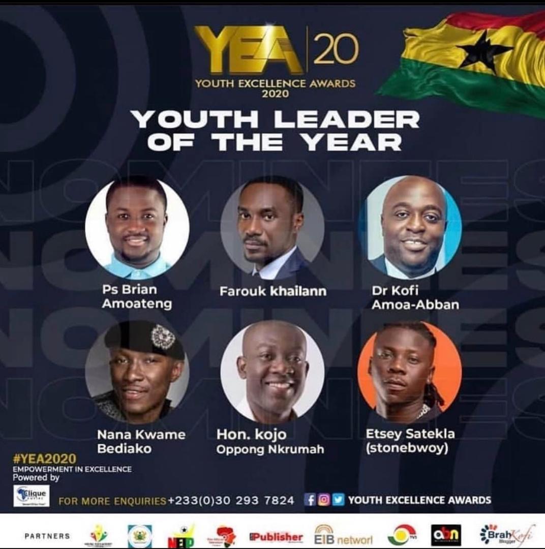 stonebwoy's tweet photo. Thanks for the Recognition.
100 most influential Young africans in entertainment.. and the Youth Excellence Awards.. 
Let's choose Peace over everything come this elections..
#BhimNation🇬🇭🌍👑 https://t.co/CxoytFR1PQ