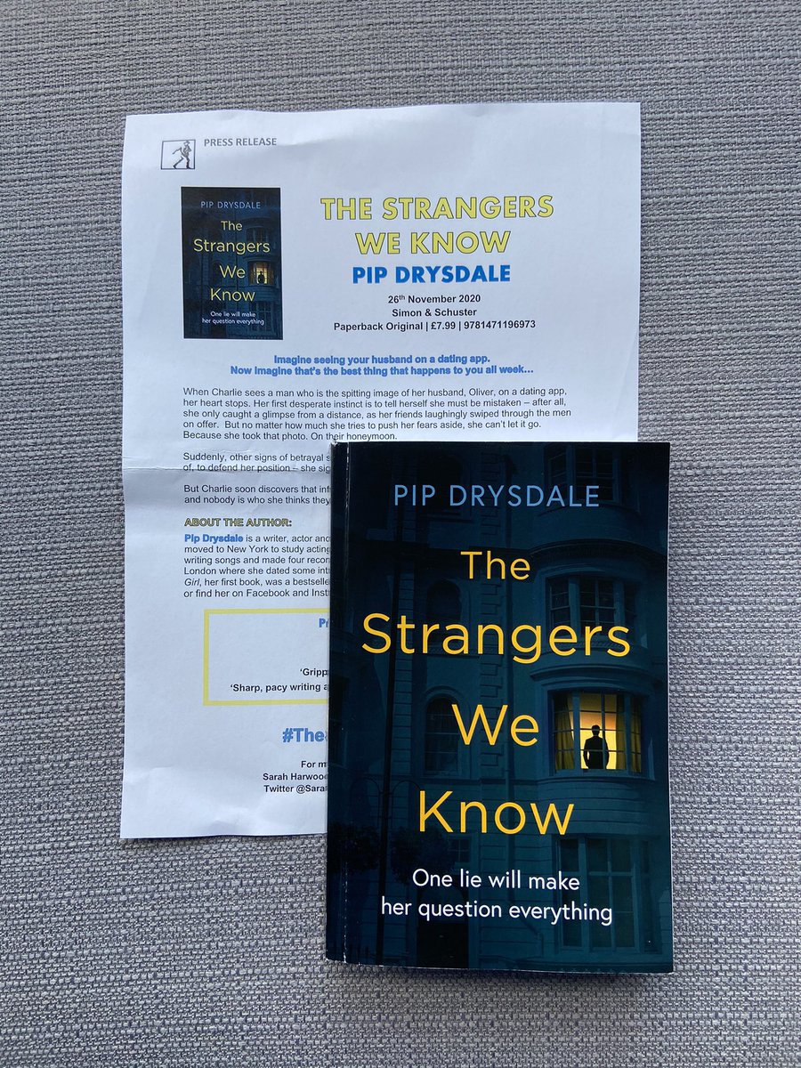 LauraPAuthor's tweet photo. The blurb for #TheStrangersWeKnow has totally gripped me. Thanks for sending it my way, @SarahHarwood_. #TheMotherloadBookClub https://t.co/I3vPwBHfVB