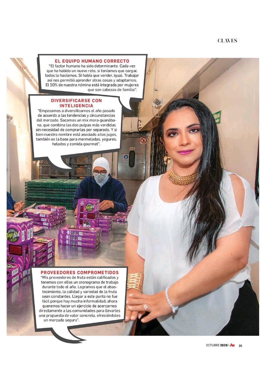 jugofacil's tweet photo. Tenemos el agrado de compartir el artículo publicado por la revista América Economía, edición en circulación, sobre nuestro emprendimiento. Estamos listos para exportar!🇪🇨 @Fedexpor @aeiecuador @aeipanamaa @FedexporUe https://t.co/K35mxGlEFP