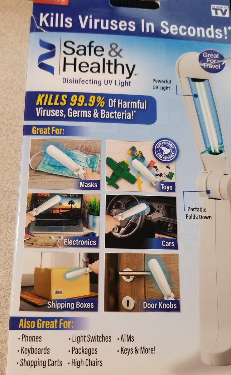 So obviously this is very useful and it's a great idea to build it into a portable sterilization system.And you'd think the only issue is that it's pretty good at sterilizing YOU, too... but no, that's not the problem here.