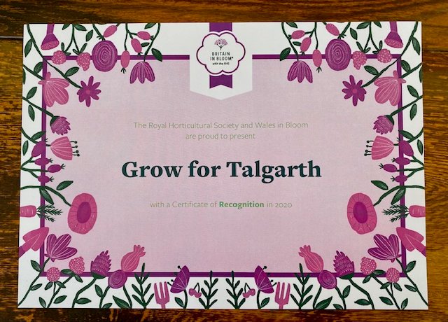GrowForTalgarth's tweet photo. So proud! #growfortalgarth, #royalhorticulturalsociety, #communitypride, #walesinbloom, #workingtogether https://t.co/Tp67MIGEyP
