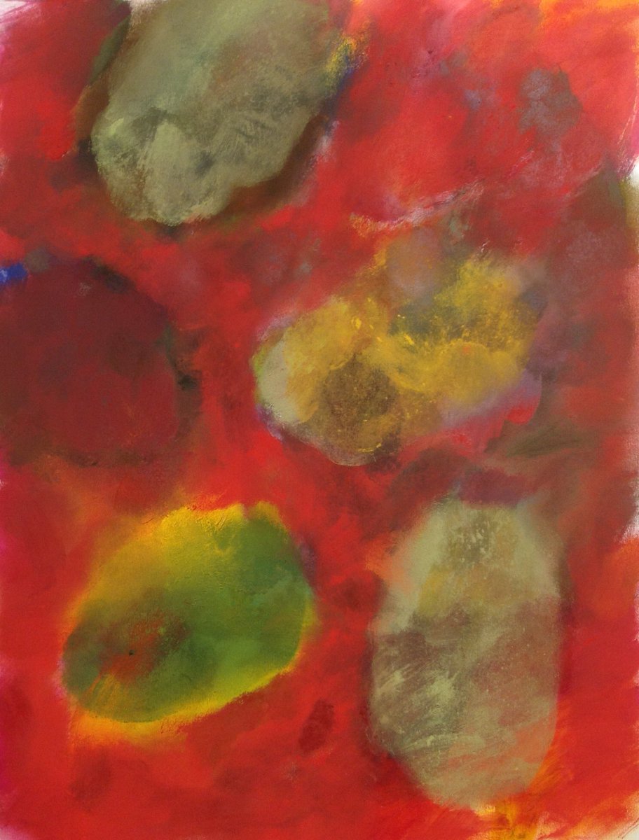 proctorstudio's tweet photo. Haven’t managed to get down to Woolwich for a few days, this from, err, Sunday I think. Breaking lockdown tomorrow. Sod it.
#paint #pastel #paper #gesso #fixative #facemask #spitting #blood https://t.co/kxUjcbLFCc