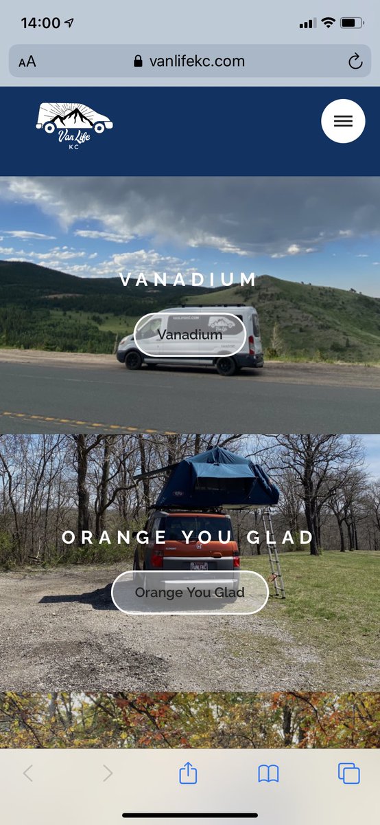 VanLifeKC's tweet image. Big news for #VanLifeKC today! Our updated website is live as of now and we are excited to announce that we are offering bookings directly through our website. No need to wait for a quote anymore!  #vanlife #VanDOit #CampingIsSocialDistancing
