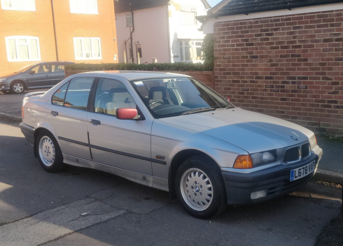 LaurenDunican's tweet photo. #ForSale
BMW 3 Series 318 1994 1.8 Petrol
82K miles MOT expires Jul 2021
slight rust on rear wheel arch, dent on front grill, front window regulators need replacing on both sides. Good condition for its age.
#BMW #BMW3SERIES #BMWforsale #GuildfordBMW #classicBMW #stillaclassic https://t.co/q6sOUWdNct