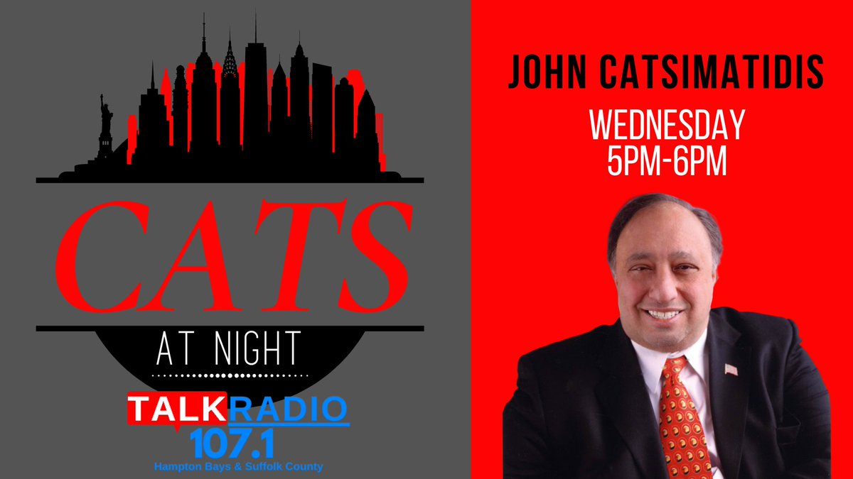 Cats at Night with @JCats2013 is live on WLIR 107.1 FM from 5-6PM!
