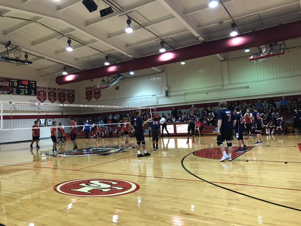 HSCSPrincipal's tweet photo. Game on! Our boys take on Ft. Clarke for the championship volleyball game! #GoHawks https://t.co/m3NR0E2Zwo