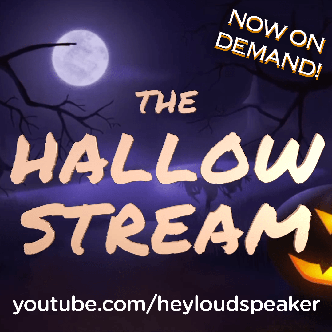 heyloudspeaker's tweet photo. Need a break from the madness? Why not sit down and watch the #HallowStream replay?! It's now available on our YouTube channel:

https://t.co/ut3hU10icq https://t.co/08eXoIoBHD