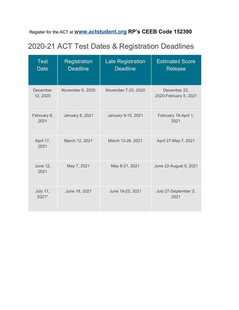 IHS_Counselor's tweet photo. Act test dates!! https://t.co/g3auJMZ4XD