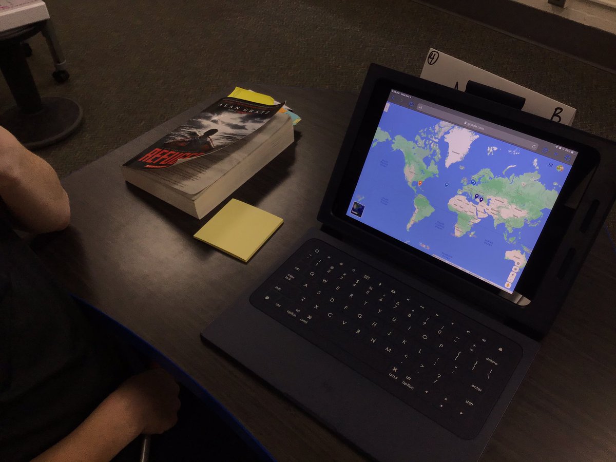 Luckemeyer5AS's tweet photo. Students are creating their own maps to keep track of our characters journeys from our novel, Refugee. https://t.co/YOTf4QIQDL