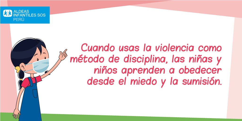 AldeasSOSPeru's tweet photo. La violencia NO es un método de disciplina | En el futuro, esto no solo impactará en sus relaciones de pareja, sino también en el ámbito laboral. https://t.co/6CGrAcg0Vc
CC @CocaColaCo_PE @FundacionTefPe #FamiliasLibresDeViolencia #FLDV https://t.co/Jo0qzMYCNx