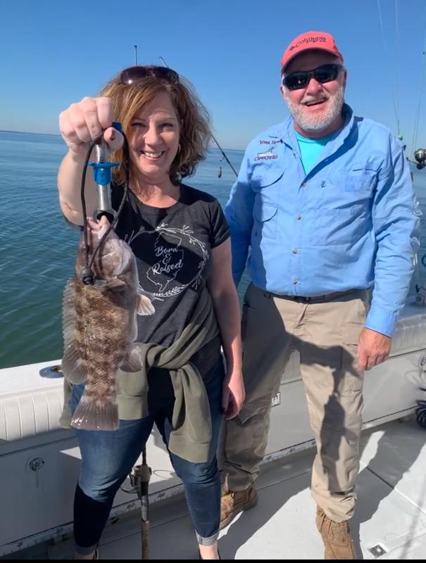 YorkRiverFishin's tweet photo. 🎣 Had an awesome crew from NJ aboard #CurrentAddiction today! #Tautog, #Sheepshead, #Perch, #Pufferfish, #Bluefish, #SeaBass, and more... 😎 https://t.co/ZybvwFpwda