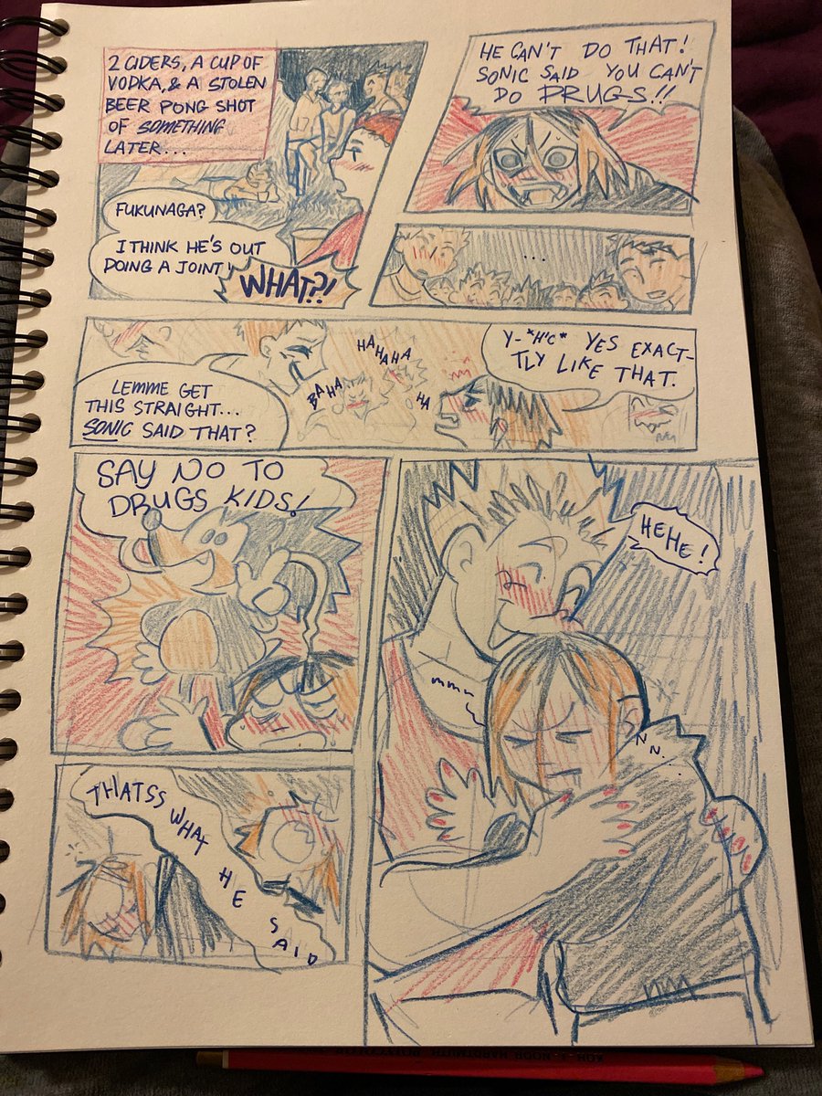 // tw drugs alcohol
.
.
.
Based on a true story that's my favourite of mine and is almost exactly a year old now ! Wow ! Dont get kenma drunk is the lesson (or do, sonic never said anything about alcohol) 