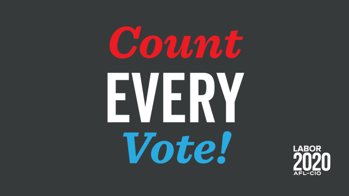 SDCweb's tweet photo. "I will work as hard for those who didn’t vote for me as I will for those who did vote for me. Now every vote must be counted. No one is going to take our democracy away from us. Not now, not ever." - @JoeBiden 
#SDC4Biden
#BidenHarris2020
#CountEveryVote
#UniteEmpowerProtect https://t.co/OUtzVPWuuU