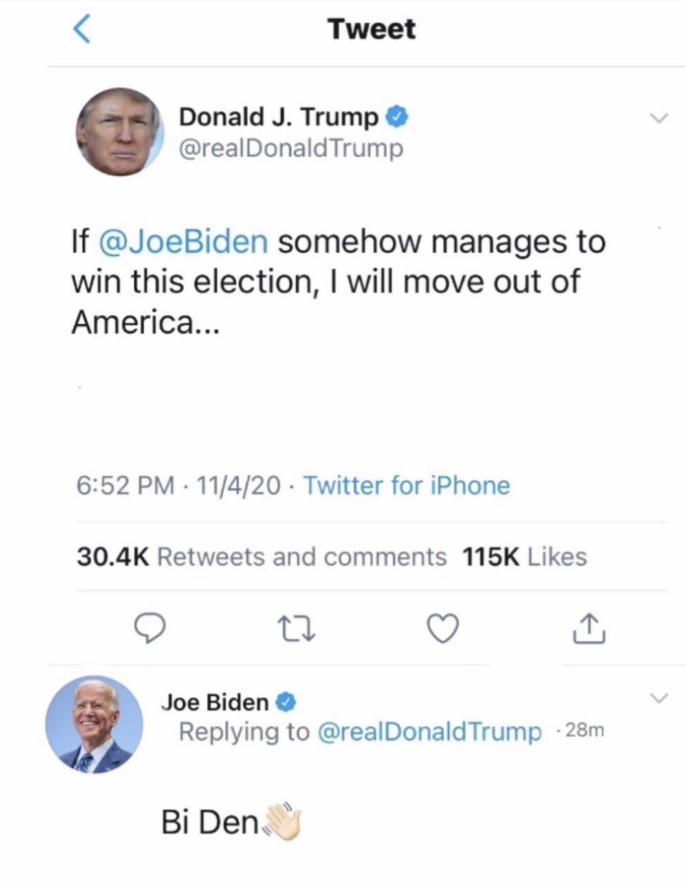 JBN RN on Twitter: "There's always tweet. Biden response 🔥 I hope Trump stays true to this #AmericaFirst #AmericaDecides https://t.co/dYxTwcOFGG" / Twitter