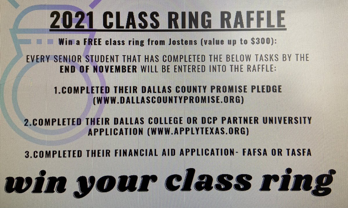 Class of 2021...how would you like to win a class ring?? @MacArthur2021