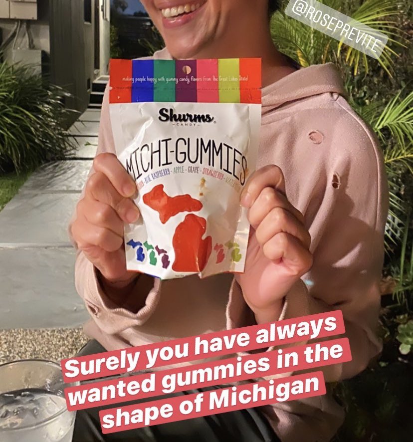 elisewho's tweet photo. Michigan on your mind? Michi-gummies exist! #themoreyouknow #thisexists https://t.co/2cuNOxbP9S