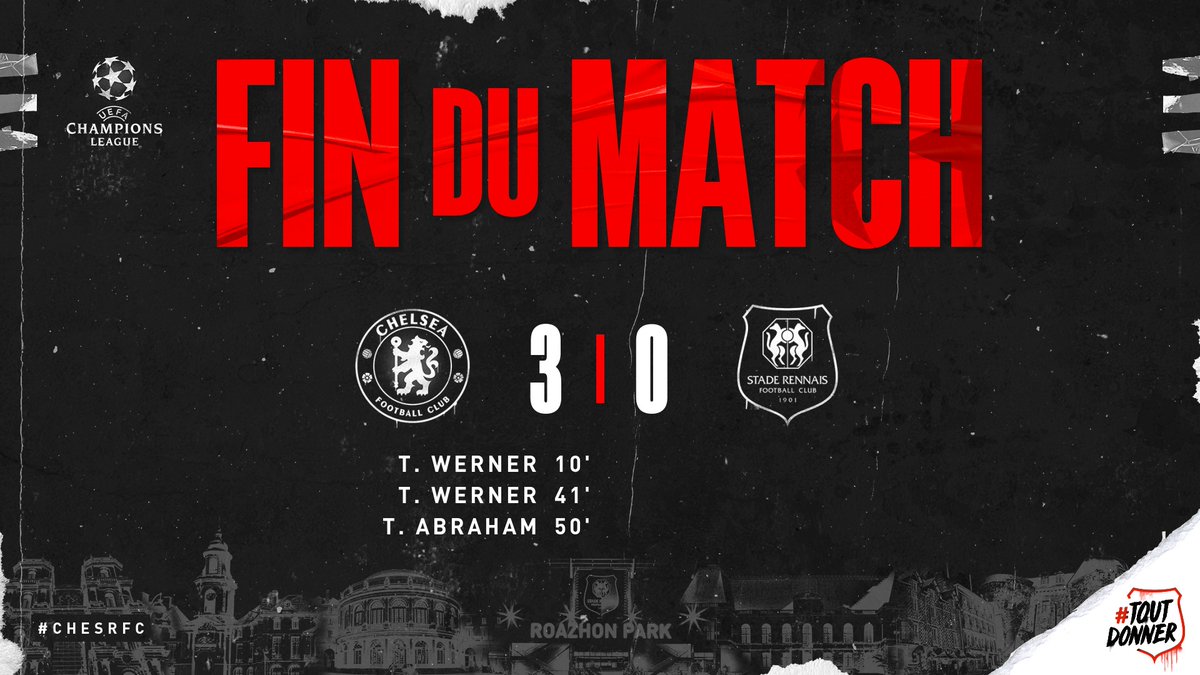 staderennais's tweet photo. Ils sont venus avec de très bonnes intentions, ils repartiront de Londres avec un goût très amer, mais la tête haute. Le SRFC s’incline 3-0 face à Chelsea. 

À 10 contre 11 durant la 2nde période, les Rouge et Noir ont fait honneur à nos couleurs à Londres. 

#CHESRFC 3-0 https://t.co/LhyVliVOFL