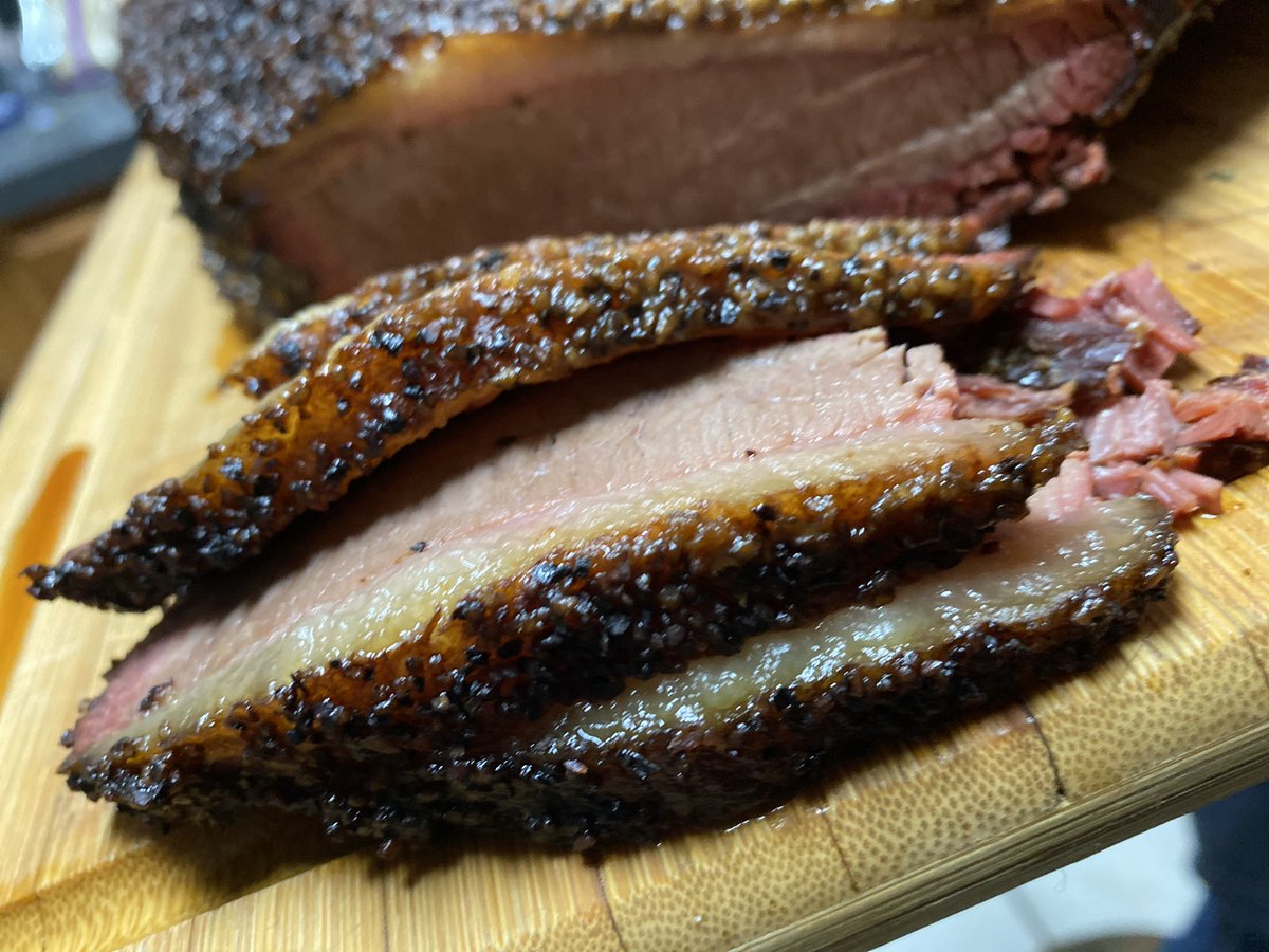 Up close and personal with a brisket I just cooked on my Traeger Pro 34. #traeger #traegergrills