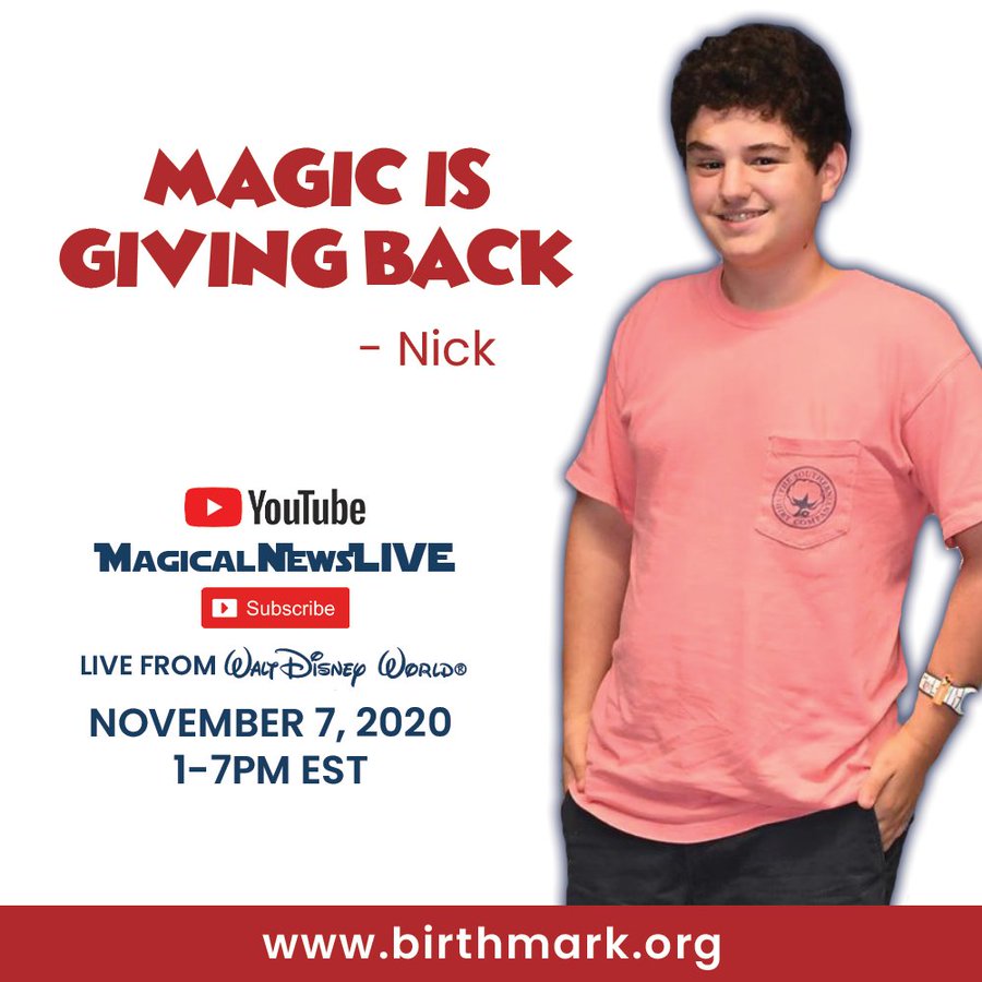 Nick MagicalNewsLIVE & Vascular Birthmarks Foundation - MickeyBlog.com