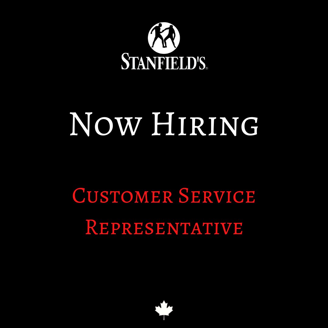 Stanfields1856's tweet photo. 🍁We're Hiring!🍁

Check out the link below to read through what we're looking for in a Customer Service Representative! If you feel you'd be a great fit for our ever growing team, we'd love to hear from you!

https://t.co/eAJigEPO3C

#Stanfields #Since1856 #ProudlyCanadian https://t.co/fpXHzmZqAk