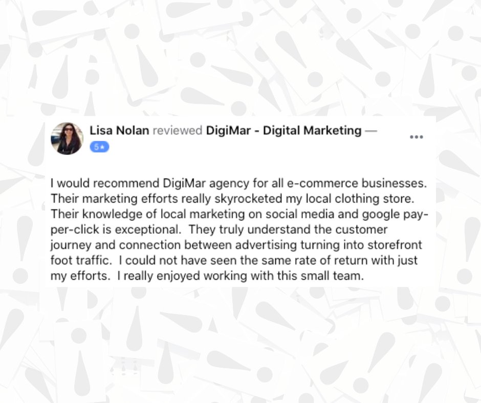 Digi_Mar's tweet photo. 🚨CLIENT REVIEWS🚨

Let us know how we are doing and you can be featured next! https://t.co/HHBUEBHjD3