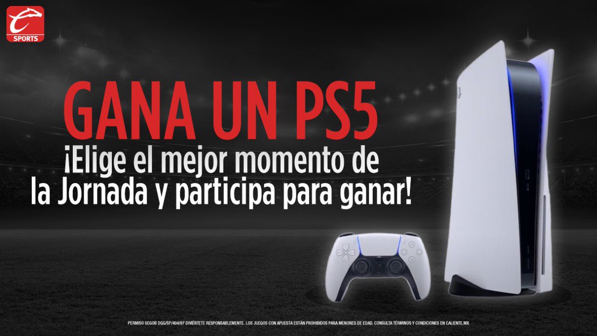 ¡Gana un PS5 con los MEJORES MOMENTOS de la Jornada 16 y Caliente.mx! 🎮⚽🇲🇽
 
¿Qué debes hacer? 👀
1️⃣ Dale 🔁 y ❤️ a este tuit 
2️⃣ Ingresa a este LINK 📲 youtu.be/X-gSwhryyWY y participa, ¡es SÚPER FÁCIL! 🙌
 
#MásAcciónMásDiversión 🔥