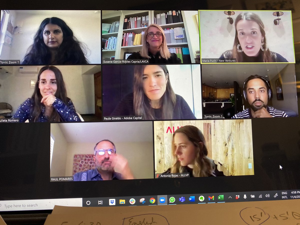 RoblesSusanaro's tweet photo. Starting the panel @ToniicNetwork #latam! @WeInvest4 members in the speaking faculty! @paulagiraldog @Antorojase @NewVenturesMX https://t.co/xa056jsHb5