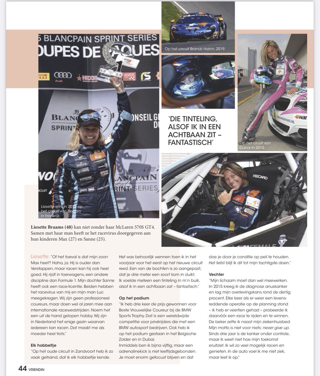 — <a href="/VriendinNL/">VriendinNL</a> —

On the cover of a magazine!! 
In February of this year I was asked for this interview because the Formule 1 supposed to come to @CPZtweets and  <a href="/MaxVerstappen33/">Max Verstappen</a> ofcourse is very populair in The Netherlands...
Txs for the great interview 
<a href="/Tess_1988/">Tessa Heselhaus</a>