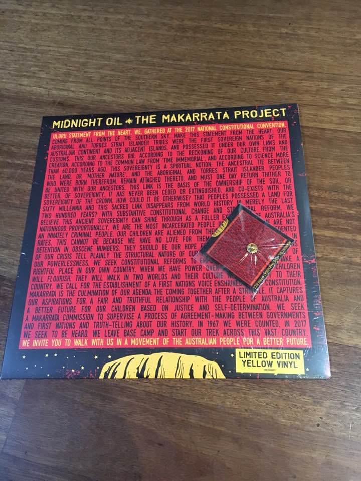 rightfuture's tweet photo. In a time of turbulence always keen for some good vibes. This just arrived @midnightoilband #MakarrataProject on #Vinyl
Will be listening on the lands of the #BoonWurrung https://t.co/1n7IDi1HOB